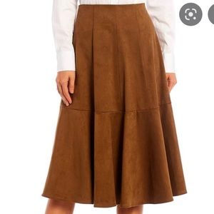Antonio Melani Faux Suede High Rise Skirt